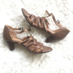 Söfft Leather Sandals With Heels